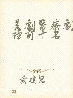 美剧医疗剧排行榜前十名