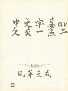 中文字幕av久久爽一区二区三区四区
