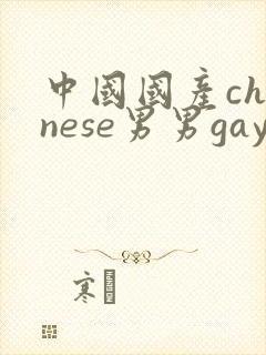 中国国产chinese男男gay gay网站