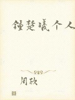 钟楚曦个人简历封面