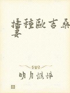 播种欧吉桑和人妻封面