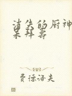 消失的厨神之阿呆拜寿