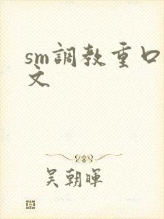 sm调教重口h文