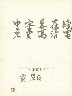 中字幕在线观看免费高清电视剧网站下载