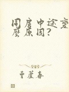 同房中途变软什么原因?