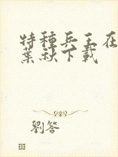 特种兵王在山村叶秋下载封面