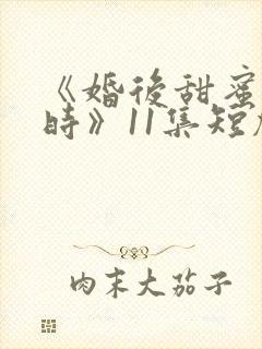 《婚后甜蜜进行时》11集短剧免费完整