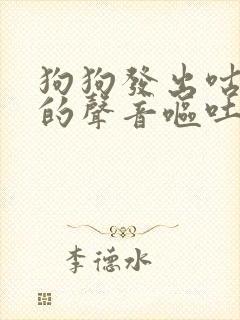 狗狗发出咕咕咕的声音呕吐封面