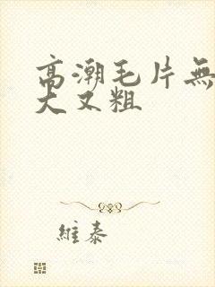 高潮毛片无遮挡大又粗