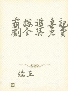 霸总追妻记电视剧全集免费观看