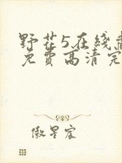 野花5在线观看免费高清完整5