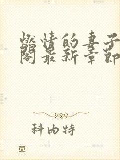 燃情的妻子笔趣阁最新章节免费阅读