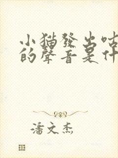 小猫发出咕咕咕的声音是什么意思