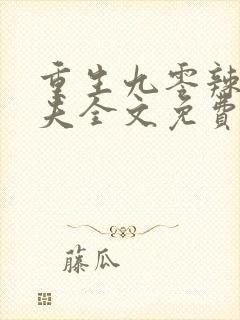重生九零辣妻追夫全文免费阅读
