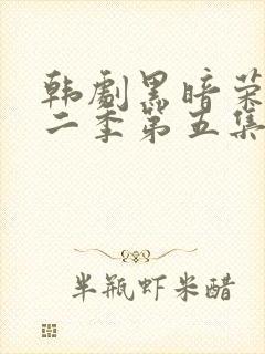 韩剧黑暗荣耀第二季第五集封面