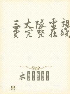 三大队电视剧免费完整在线观看国语高清