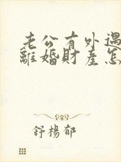 老公有外遇起诉离婚财产怎么分割