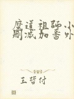 魔道祖师小说无删减加番外封面