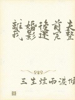 离婚后前夫成了我影迷完整版免费阅读