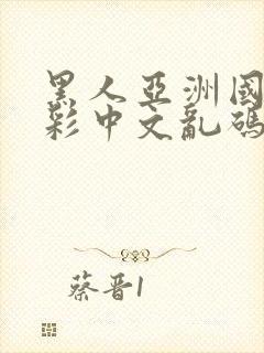 黑人亚洲国产精彩中文乱码av