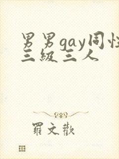 男男gay同性三级三人封面