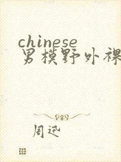 chinese男模野外裸体视频