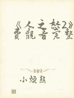 《人之怒2》免费观看完整版封面