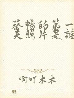 蔡畅的第一任丈夫照片是谁