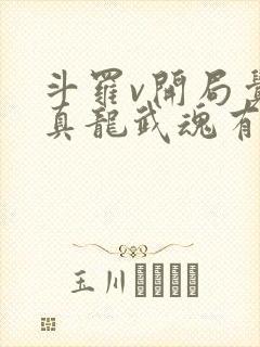 斗罗v开局觉醒真龙武魂有声小说完整