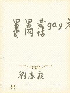 男男黄gay免费网站封面
