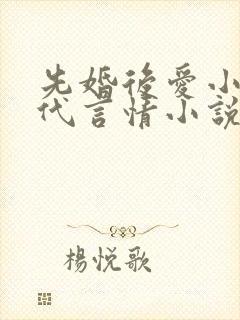 先婚后爱小说现代言情小说