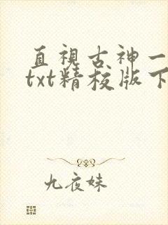 直视古神一整年txt精校版下载