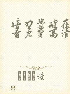 暗刃觉醒在线观看免费高清