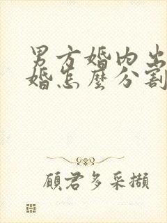 男方婚内出轨离婚怎么分割财产