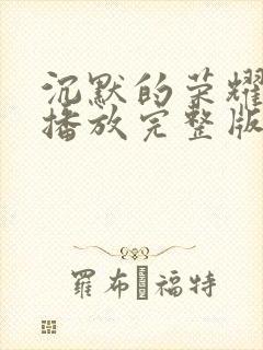 沉默的荣耀免费播放完整版高清封面