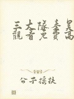 三大队秦昊在线观看免费高清
