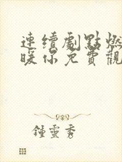 连续剧点燃我温暖你免费观看