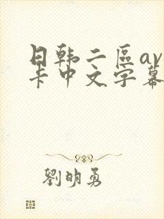 日韩二区av不卡中文字幕
