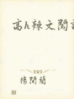 高h辣文阅读