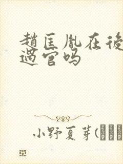 赵匡胤在后晋做过官吗