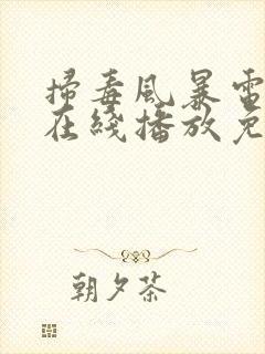 扫毒风暴电视剧在线播放免看全集封面