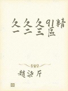 久久久91精品一二三区封面