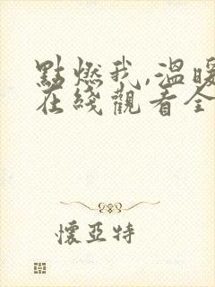 点燃我,温暖你在线观看全集免费