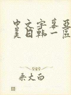 中文字幕亚洲欧美日韩一区封面