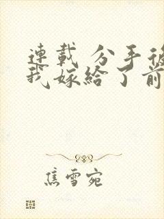 连载 分手后,我嫁给了前男友的小叔
