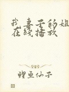 我妻子的姐姐3在线播放