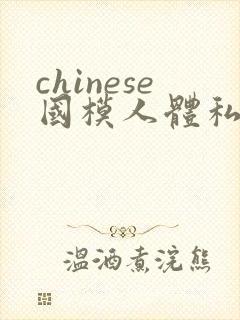 chinese国模人体私拍hd