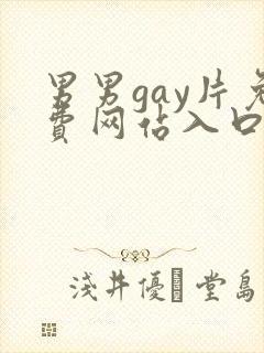 男男gay片免费网站入口封面