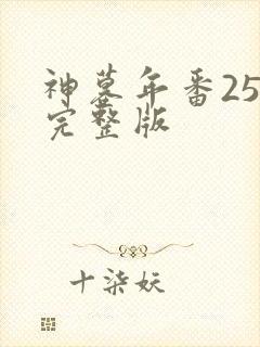 神墓年番25集完整版封面