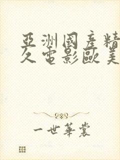 亚洲国产精品久久电影欧美